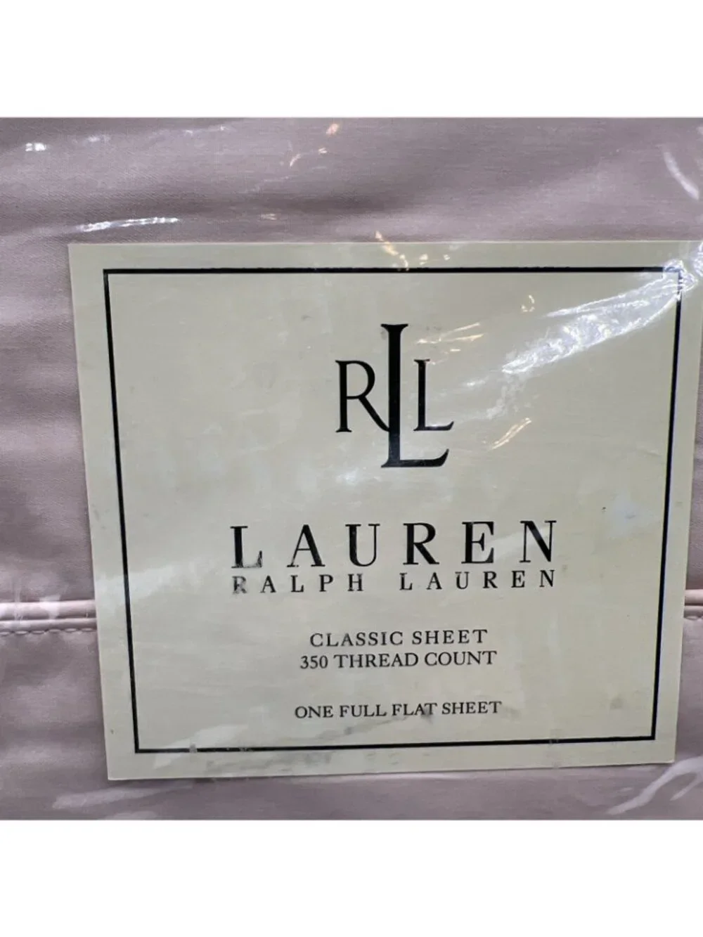 Ralph Lauren Classic Full Flat Sheet Blush Pink Supima Cotton USA